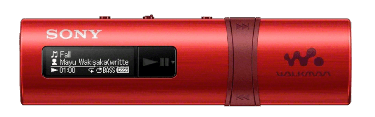 Reproductor de MP3 - Sony Walkman NWZ-B183F, 4GB, USB, Rojo