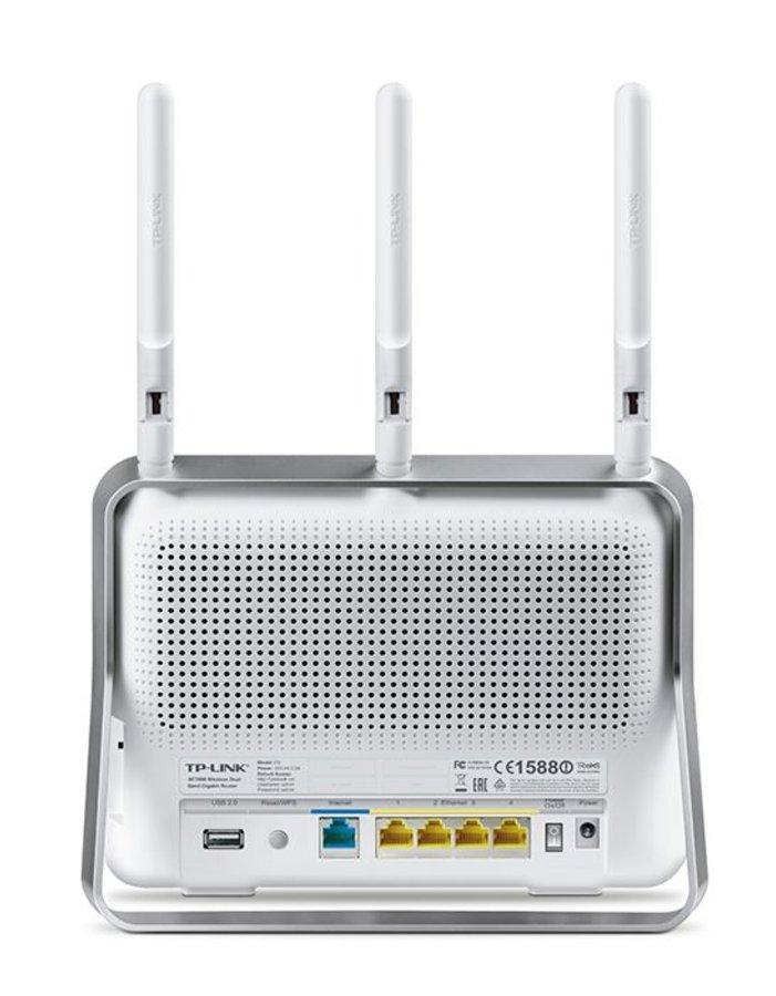 Router - TP Link Gigabit AC1900, Wi-Fi, banda dual, USB 3.0 y 2.0, procesador Duel