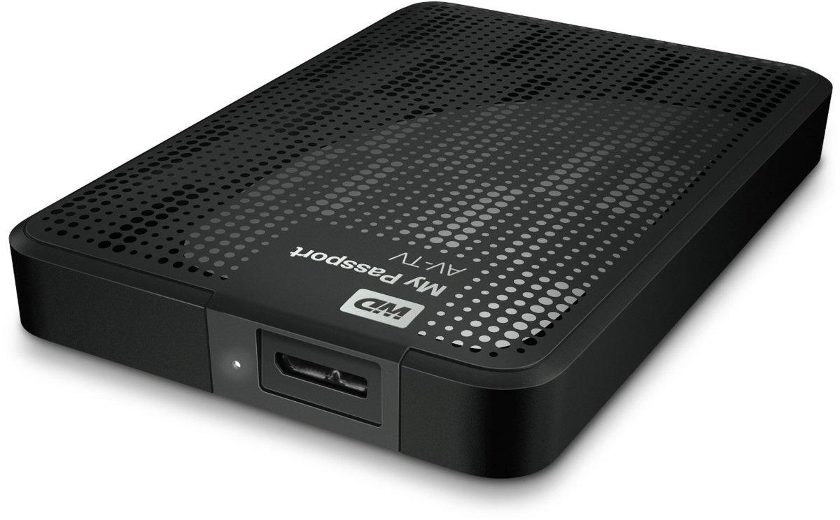 Disco duro de 500Gb - WD My Passport AV-TV, 2,5 pulgadas, USB 3.0, color negro