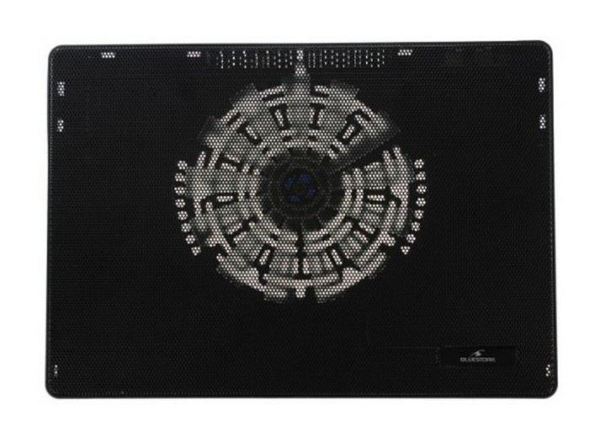 Soporte de refrigeración - Bluestork BS-NB-COOLER, Apto para portátil, 1000rpm, Negro