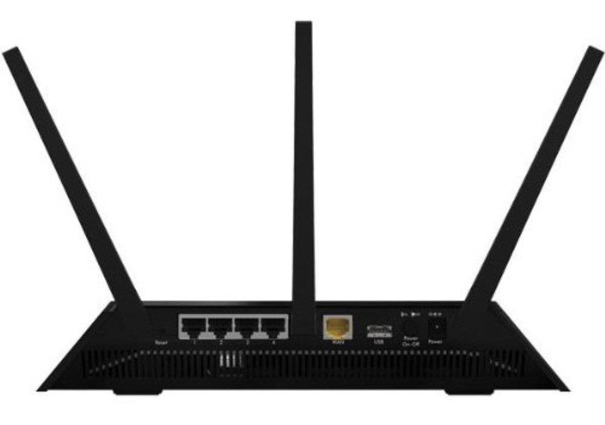 Router - Netgear Nighthawk R7000, doble banda, hasta 1900 Mbps, color negro