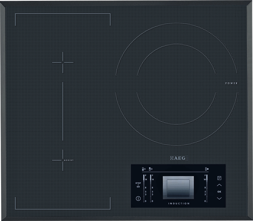 Encimera - AEG HK 693320 FG, Inducción, 3 zonas de cocción, Control de temperatura aceite