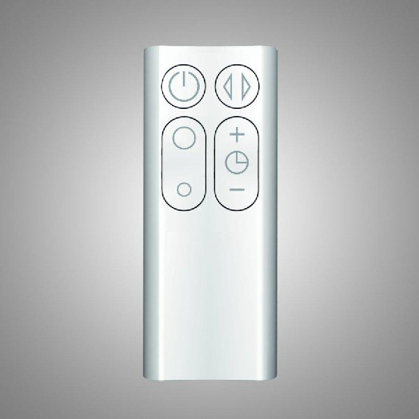 Ventilador sin aspas de sobremesa - Dyson AM06 Blanco/Plata, Tecnología Air Multiplier, Control