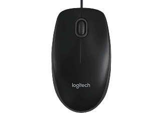 Ratón - Logitech B100 , ratón óptico USB con 3 botones, color negro
