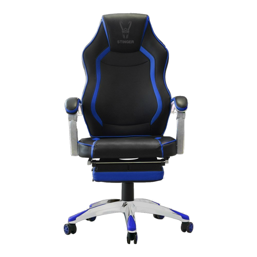 Silla gaming - Woxter Stinger Station RX, Negra y Azul