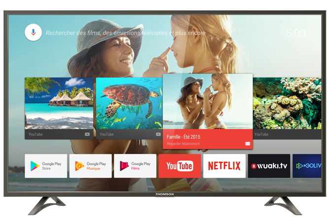 TV LED 43" - Thomson 43UC6406, Ultra HD 4K HDR, Android TV 6.0, Google Cast, Panel 10 bits