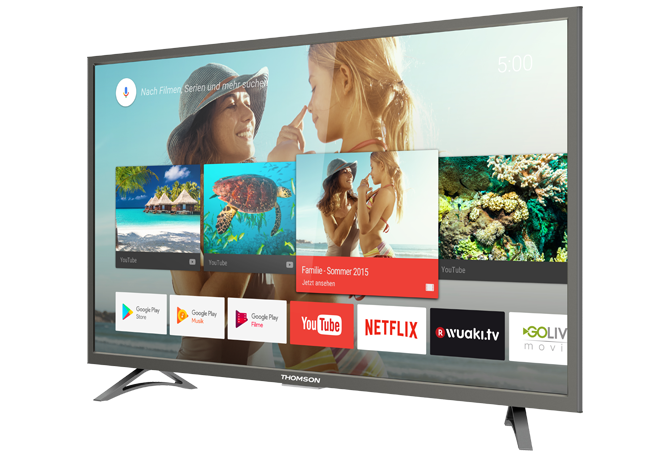 TV LED 43" - Thomson 43UC6406, Ultra HD 4K HDR, Android TV 6.0, Google Cast, Panel 10 bits