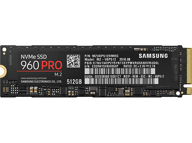 Disco duro SSD | Samsung 960 PRO EVO NVMe M.2 512GB