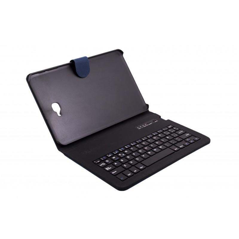 Funda con teclado Bluetooth para Samsung Galaxy Tab A de 10.1" - Silver HT 111936940199, azul