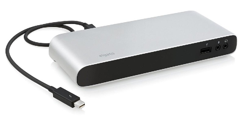 Dock station - Elgato Thunderbolt 3, Display Port, Thunderbolt 3, WiFi, Color blanco