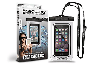 Funda acuática para móvil - Seawag Waterproof, 5.7 pulgadas, Universal, Blanco