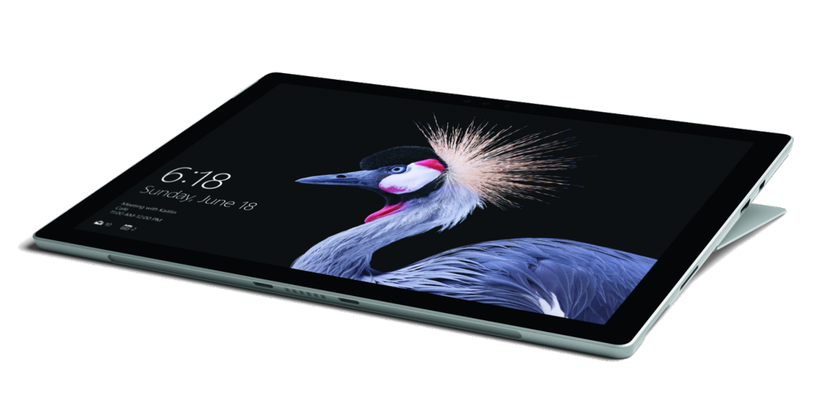 Una tableta que muestra una imagen de un pájaro con un fondo negro detallado.
