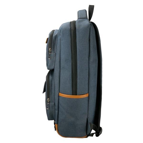 Mochila para portátil de 15.6" - e-Vitta Adventure, gris y naranja, de tela