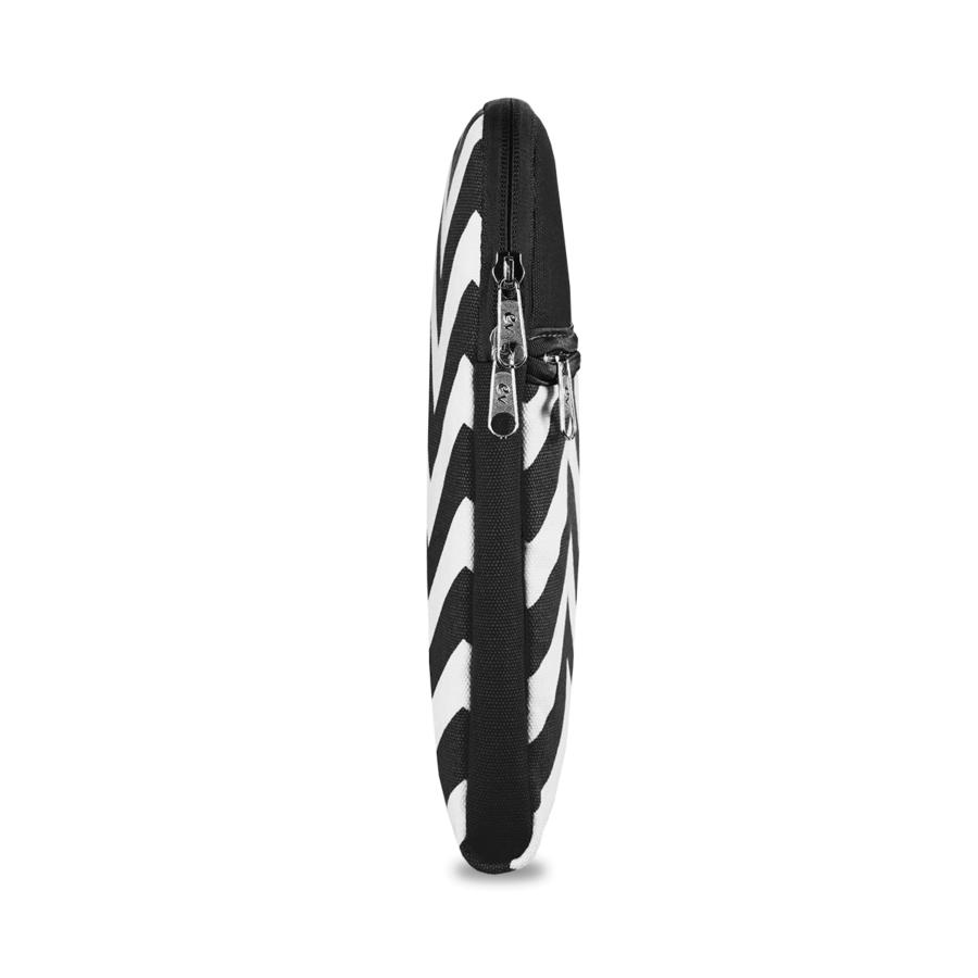 Maletín para portátil - Evitta Chevron Sleeve, Blanco-Negro