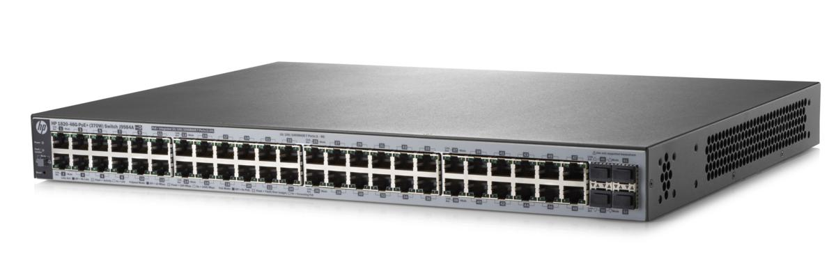 Hewlett Packard Enterprise 1820-48G-PoE+ (370W) Gestionado L2 Gigabit Ethernet (10/100/1000)