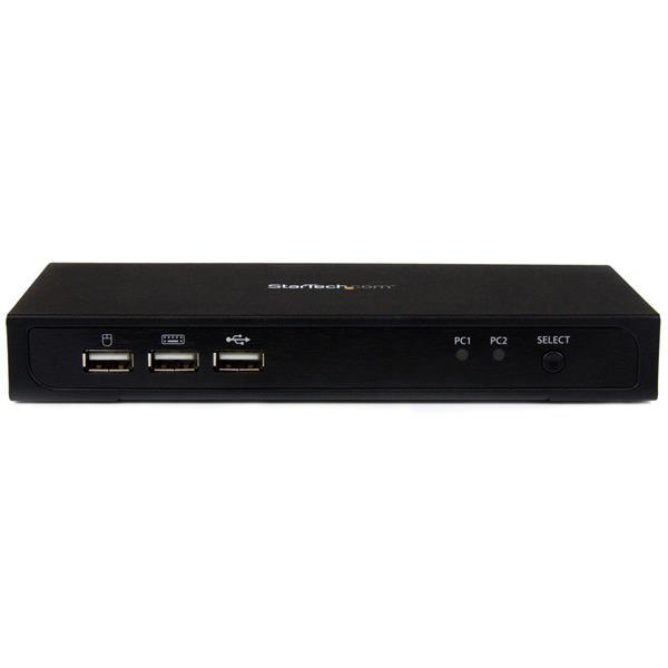 Switch KVM - StarTech.com SV231MDPU2 Switch Conmutador KVM 2 Puertos Mini DisplayPort USB 4K