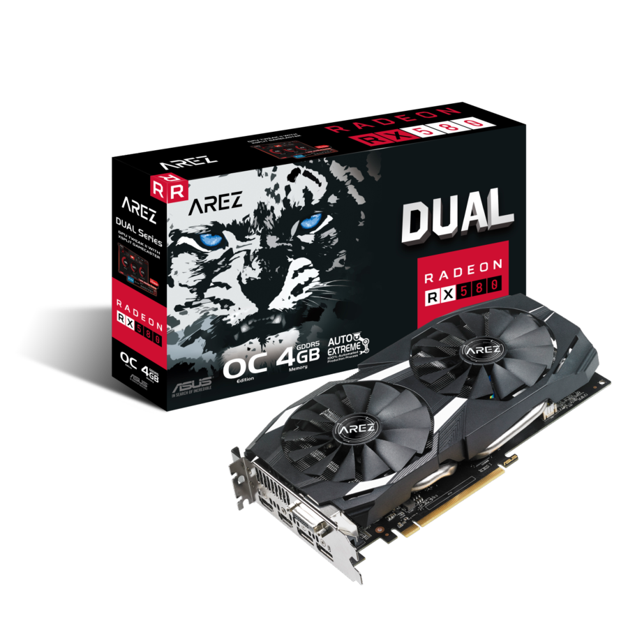 Tarjeta gráfica - ASUS Dual Radeon RX 580 OC 4GB GDDR5, 256 bit, 4K, VR
