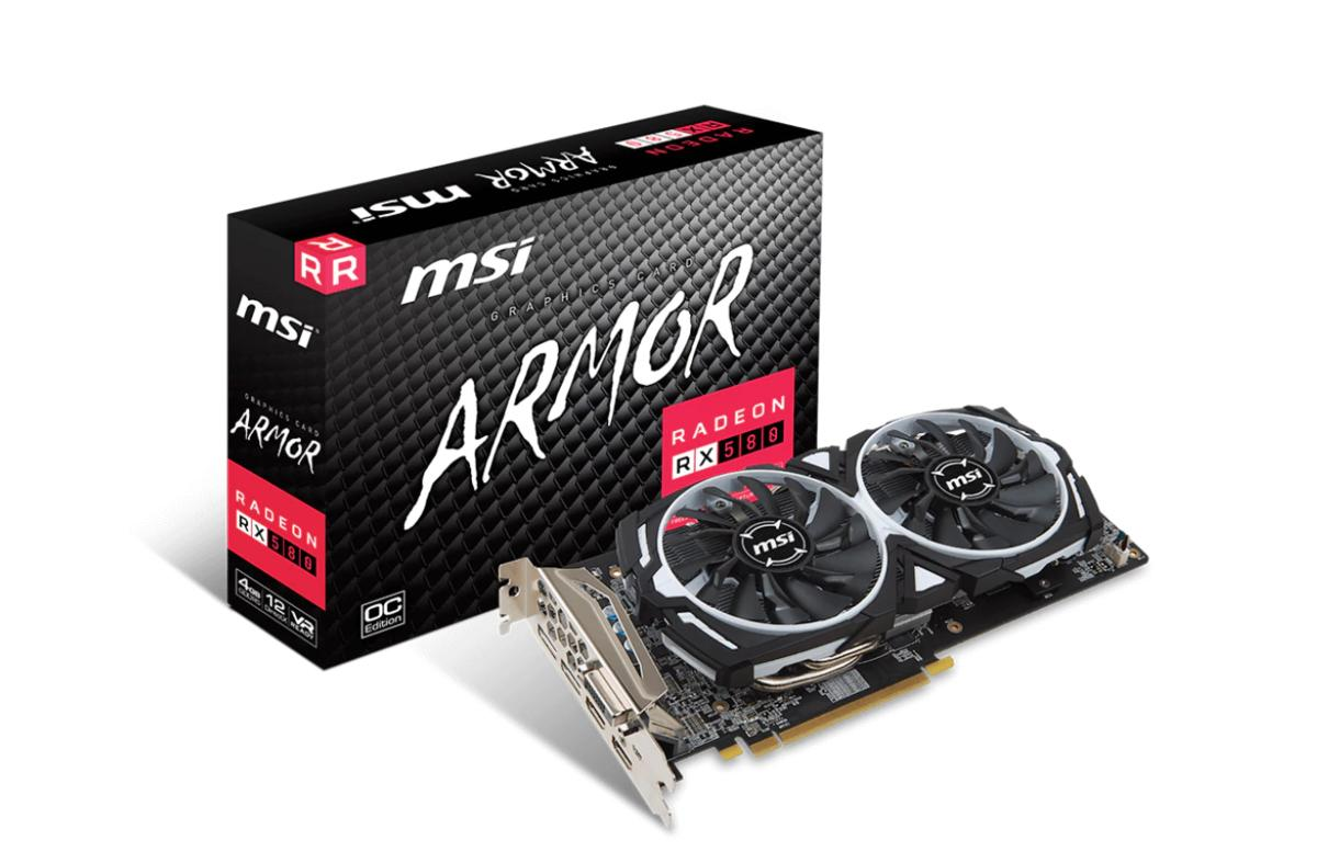 Tarjeta Gráfica - MSI Radeon RX 580 Armor 8G OC 8GB GDDR5