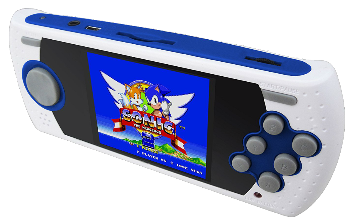 Consola - Pqube Games RETRO SEGA MEGA DRIVE ULTIMATE PORTABLE, Pantalla de 2.8", 85 juegos