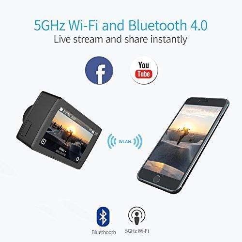 Cámara deportiva - XiaoYi 4K, 12MP, Sensor IMX377, LCD, Wifi, Negro + Carcasa Waterproof