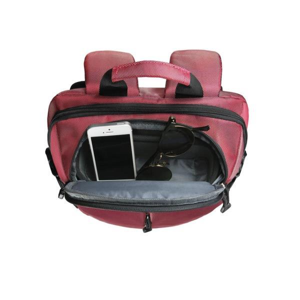 Mochila para portátil de 15.62 - e-Vitta Crossover, roja, de poliéster