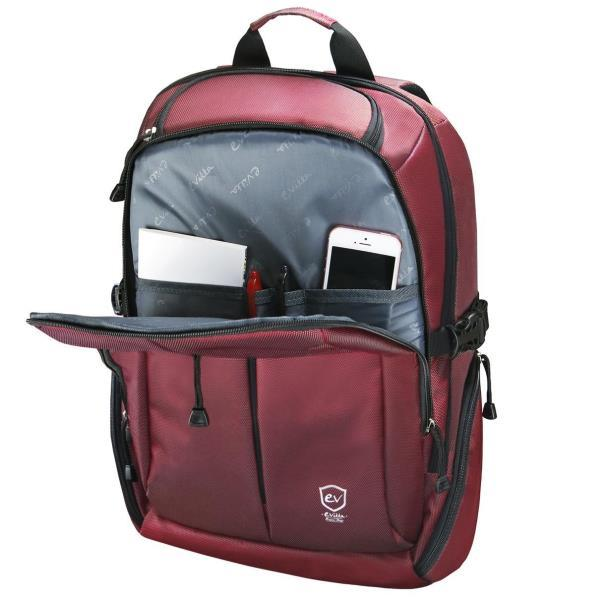 Mochila para portátil de 15.62 - e-Vitta Crossover, roja, de poliéster
