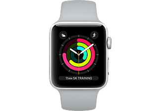 Apple Watch Series 3 GPS, 42 mm, Caja de aluminio y correa deportiva Gris