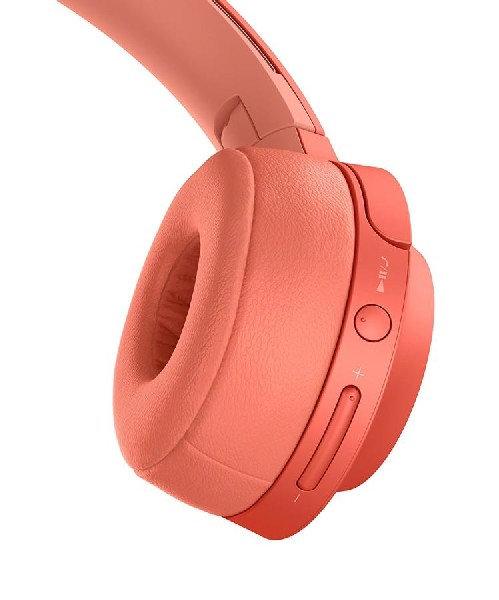 Auriculares inalámbricos - Sony WHH800R, Bluetooth, NFC, Rojo