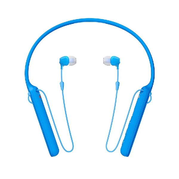 Auriculares inalámbricos - Sony WIC400L, Bluetooth, Azul
