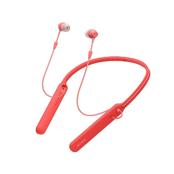 Auriculares inalámbricos - Sony WIC400R, Bluetooth, Rojo