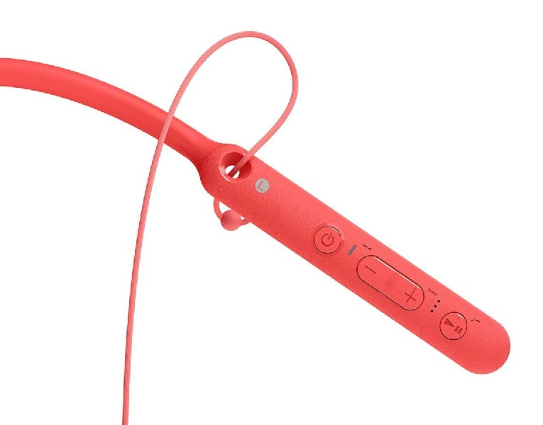 Auriculares inalámbricos - Sony WIC400R, Bluetooth, Rojo