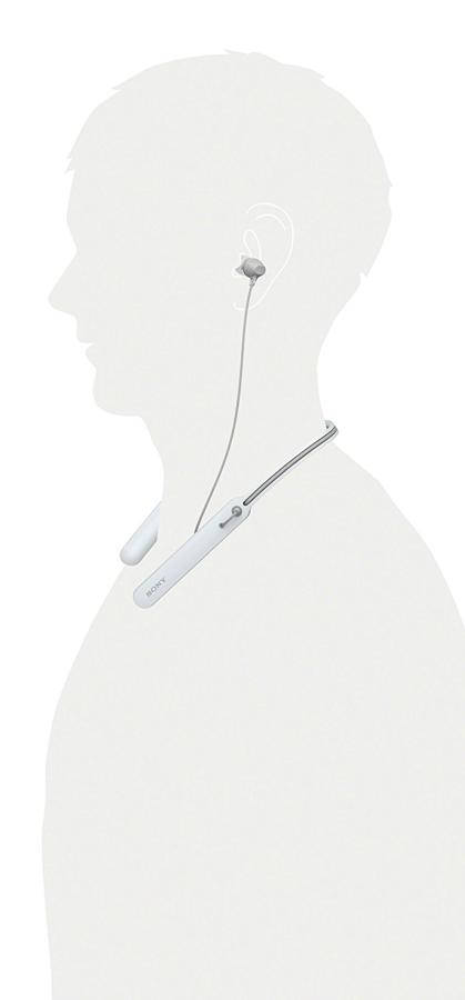 Auriculares inalámbricos - Sony WIC400W, Bluetooth, Blanco