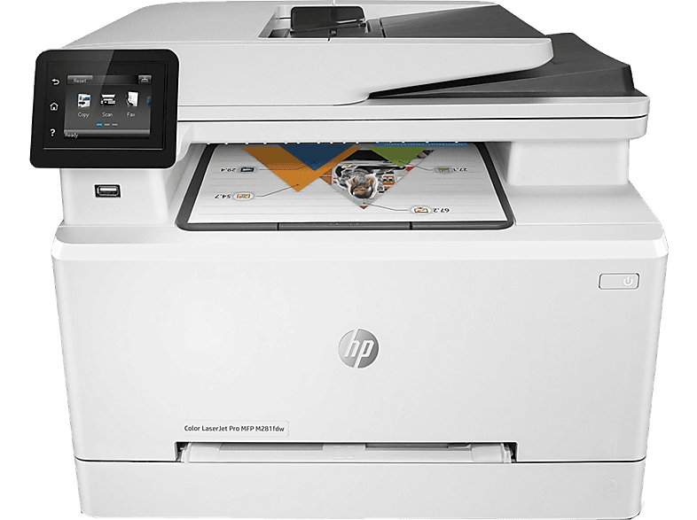 Impresora Hp Laserjet pro mfp m281fdw resolución 600x600 color wifi multifuncion t6b82a