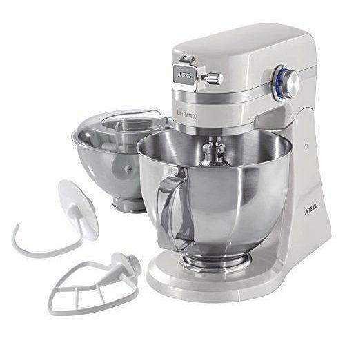 Robot de cocina - AEG KM4100, 1000 W, 4.8 y 2.9 L, 10 velocidades, 2 Cuencos