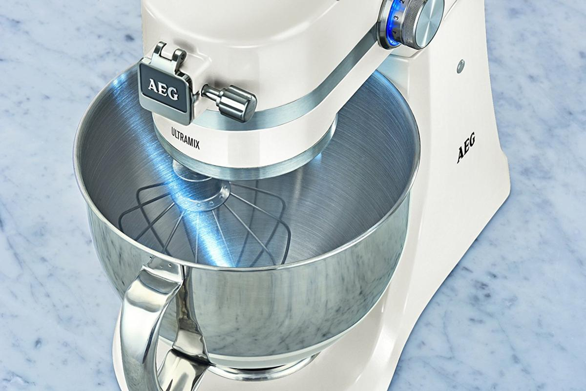 Robot de cocina - AEG KM4100, 1000 W, 4.8 y 2.9 L, 10 velocidades, 2 Cuencos