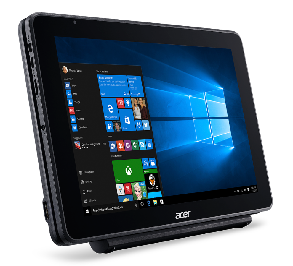 Convertible 2 en 1 - Acer ONE 10 S1003-12VY, 10.1" 1280 x 800, Intel® Atom™ x5-Z8350, 4GB RAM, eMMC