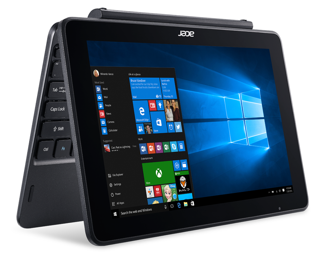 Convertible 2 en 1 - Acer ONE 10 S1003-12VY, 10.1" 1280 x 800, Intel® Atom™ x5-Z8350, 4GB RAM, eMMC