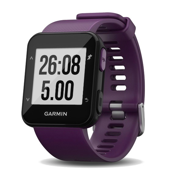 Reloj deportivo - Garmin Forerunner 30, Lila, Frecuencia cardíaca, GPS, Pulsómetro