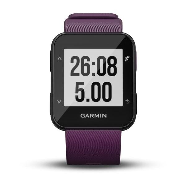 Reloj deportivo - Garmin Forerunner 30, Lila, Frecuencia cardíaca, GPS, Pulsómetro