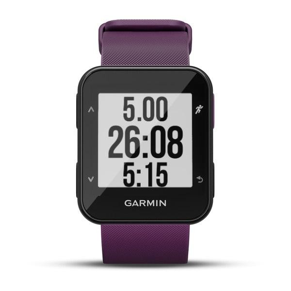 Reloj deportivo - Garmin Forerunner 30, Lila, Frecuencia cardíaca, GPS, Pulsómetro