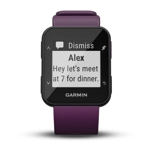 Reloj deportivo - Garmin Forerunner 30, Lila, Frecuencia cardíaca, GPS, Pulsómetro
