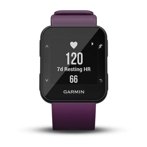 Reloj deportivo - Garmin Forerunner 30, Lila, Frecuencia cardíaca, GPS, Pulsómetro