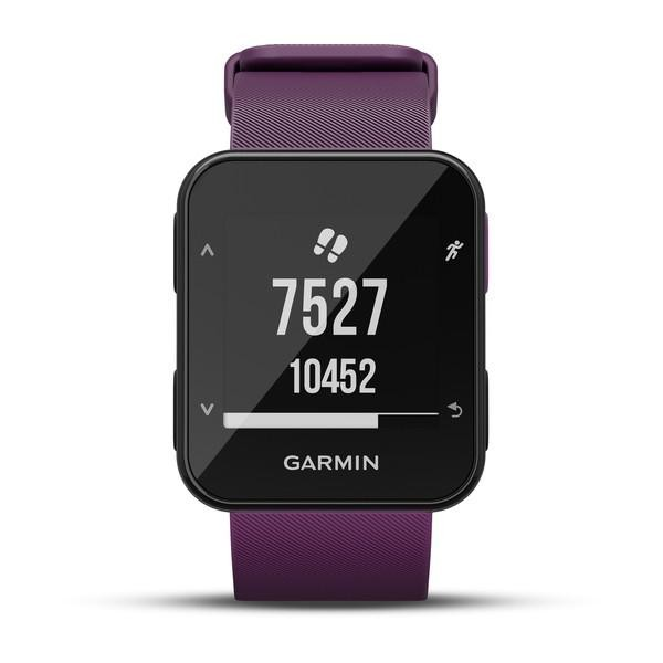 Reloj deportivo - Garmin Forerunner 30, Lila, Frecuencia cardíaca, GPS, Pulsómetro