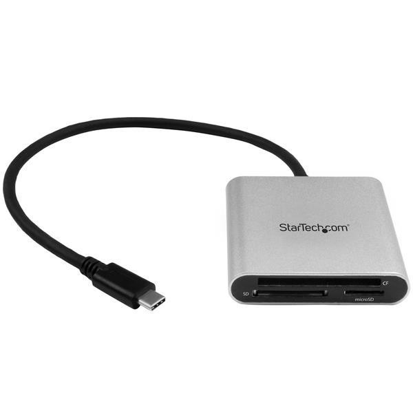 Lector de Tarjetas - StarTech.com FCREADU3C Lector Grabador USB-C 3.0 de Tarjetas Flash SD CF MicroS