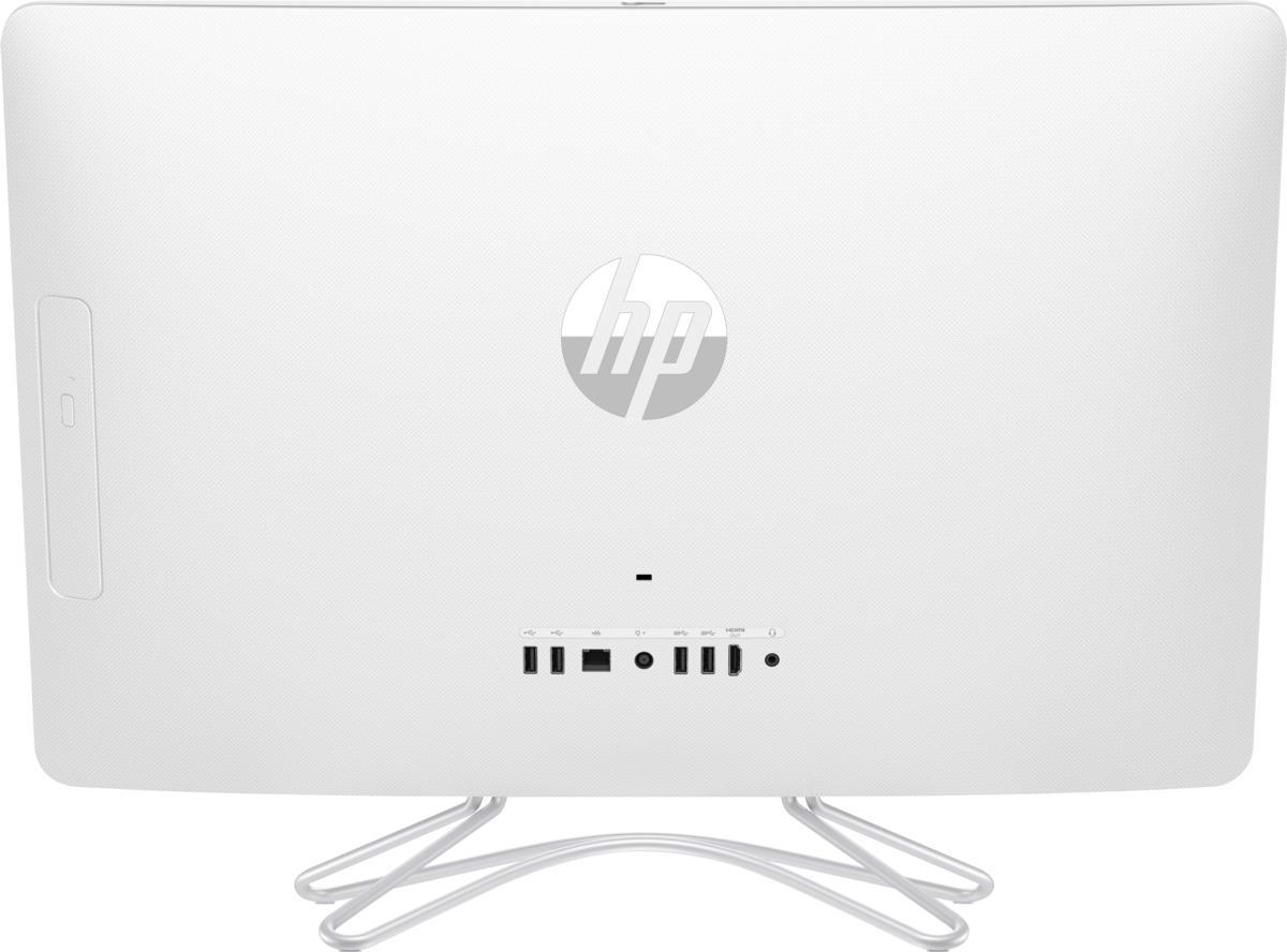 All in One - HP 24-e001ns, I3-7100U, 8 GB RAM, 1 TB, 23.8 pulgadas, Full HD, Blanco nieve
