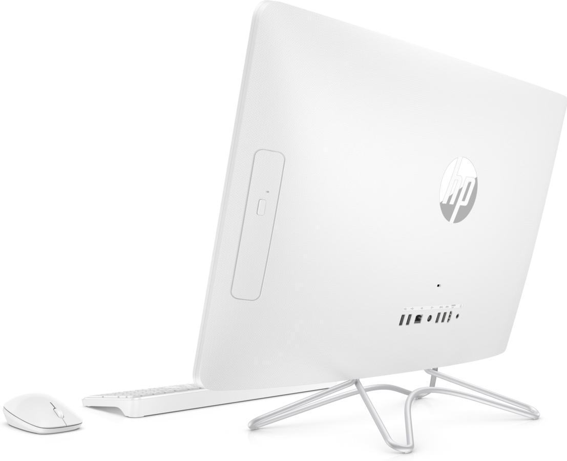 All in One - HP 24-e001ns, I3-7100U, 8 GB RAM, 1 TB, 23.8 pulgadas, Full HD, Blanco nieve
