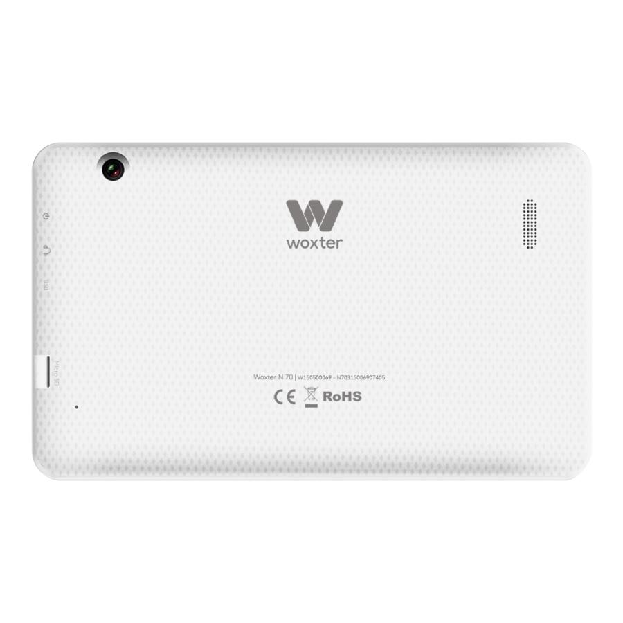 Tablet - Woxter N70, 7 Pulgadas, 4 núcleos, 1GB RAM, 8GB, Bluetooth, Blanco