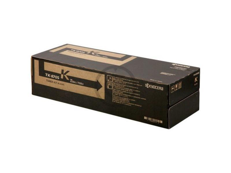 Tóner de láser - Kyocera TK-8705K, 70.000 páginas, negro