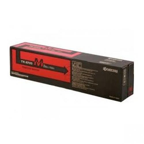 Tóner de láser - Kyocera TK-8705M, 30.000 páginas, magenta