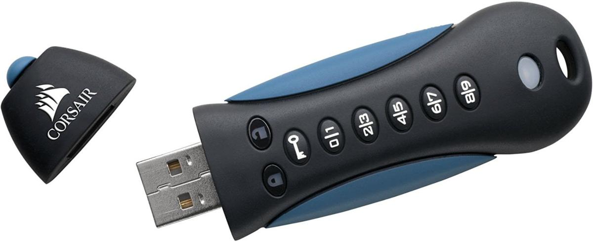Memoria Flash USB - Corsair Flash PadLock 3, 32 GB, USB 3.0